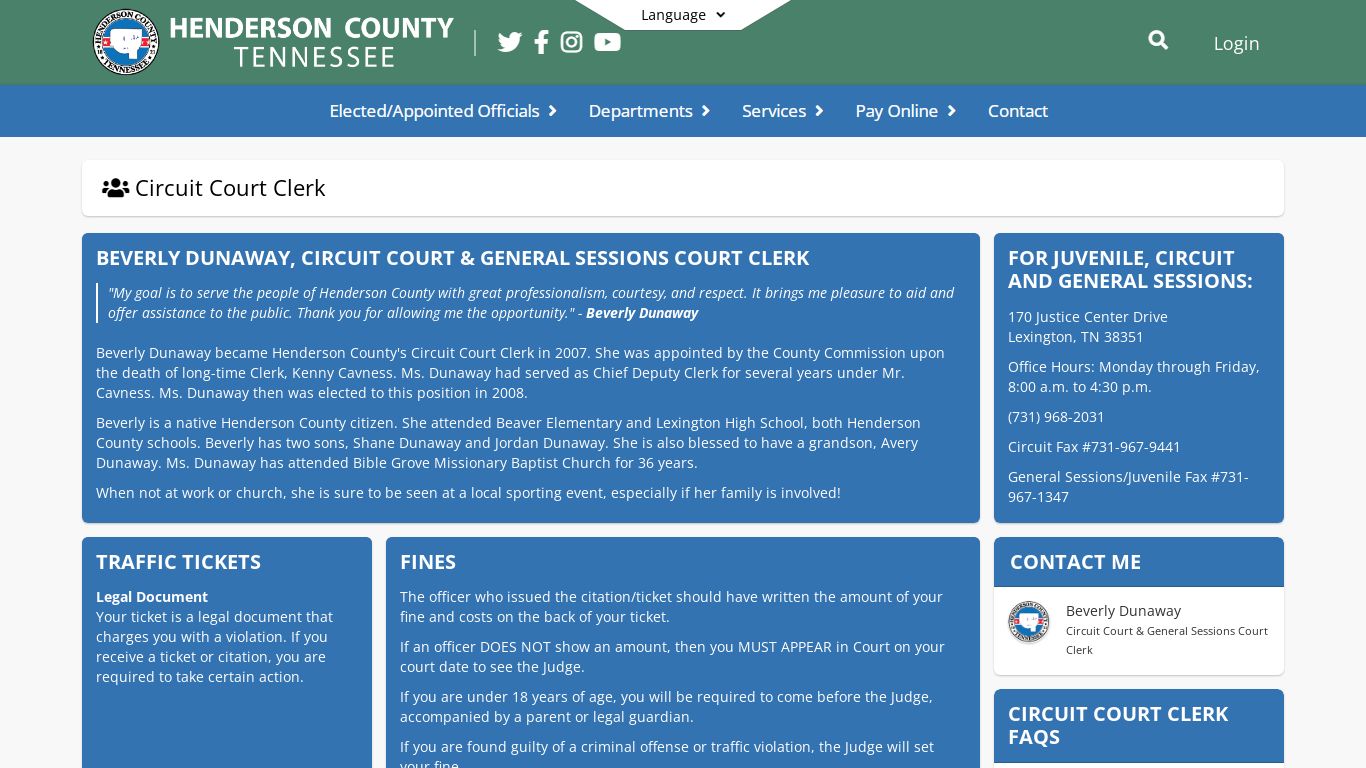 Circuit Court Clerk - Henderson County Tennessee